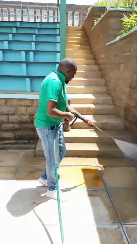 Pressure Washing - Deep Cleaning Aga Khan High School